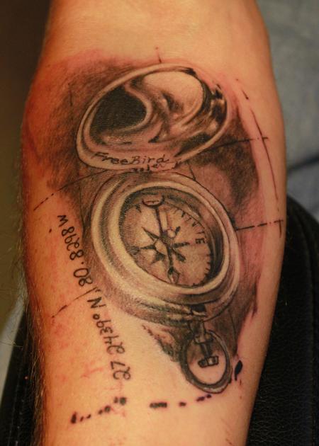 Tattoos - Sunshine Compass - 116797